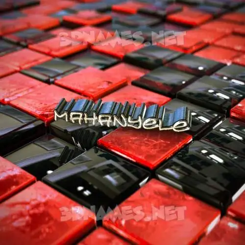 mahanyele in Red Checkered style - 3D name wallpaper mahanyele in Red Checkered style - 3D name wallpaper