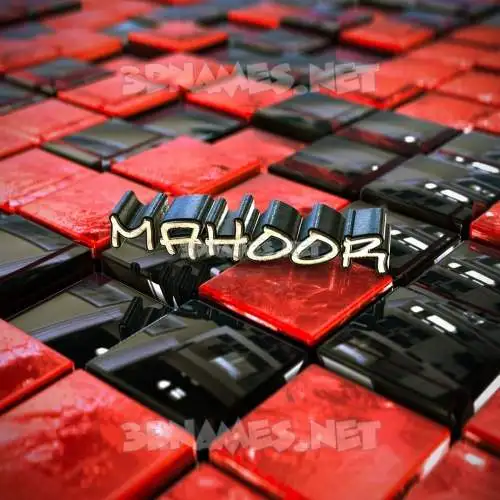mahoor in Red Checkered style - 3D name wallpaper mahoor in Red Checkered style - 3D name wallpaper
