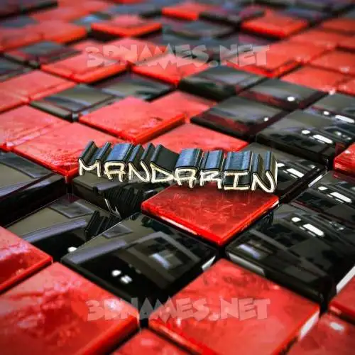 mandarin in Red Checkered style - 3D name wallpaper mandarin in Red Checkered style - 3D name wallpaper
