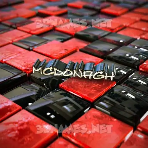 mcdonagh in Red Checkered style - 3D name wallpaper mcdonagh in Red Checkered style - 3D name wallpaper