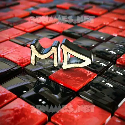 md in Red Checkered style - 3D name wallpaper md in Red Checkered style - 3D name wallpaper