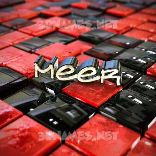 meer in Red Checkered style - 3D name wallpaper meer in Red Checkered style - 3D name wallpaper