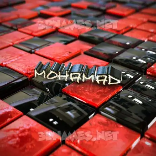 mohamad in Red Checkered style - 3D name wallpaper mohamad in Red Checkered style - 3D name wallpaper