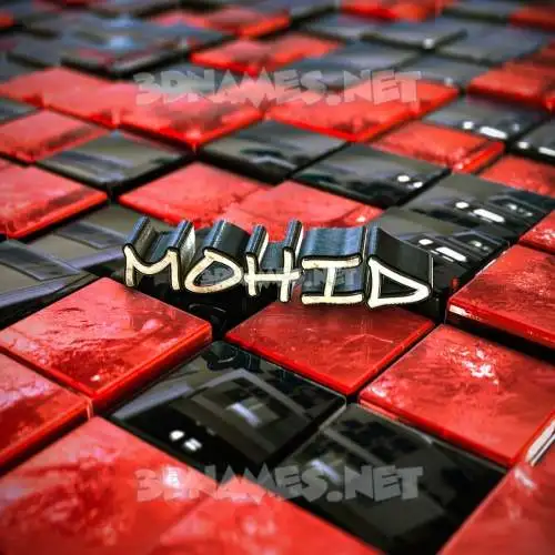 mohid in Red Checkered style - 3D name wallpaper mohid in Red Checkered style - 3D name wallpaper