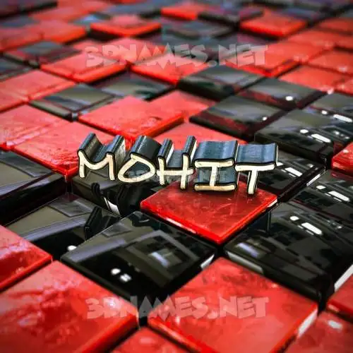 mohit in Red Checkered style - 3D name wallpaper mohit in Red Checkered style - 3D name wallpaper