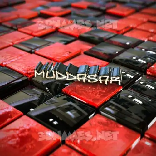muddasar in Red Checkered style - 3D name wallpaper muddasar in Red Checkered style - 3D name wallpaper