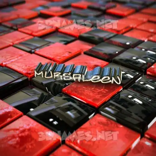 mursaleen in Red Checkered style - 3D name wallpaper mursaleen in Red Checkered style - 3D name wallpaper