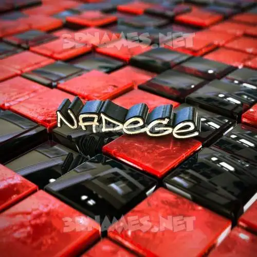 nadege in Red Checkered style - 3D name wallpaper nadege in Red Checkered style - 3D name wallpaper