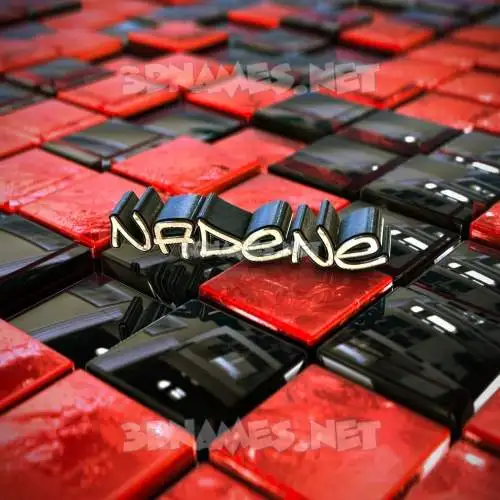 nadene in Red Checkered style - 3D name wallpaper nadene in Red Checkered style - 3D name wallpaper