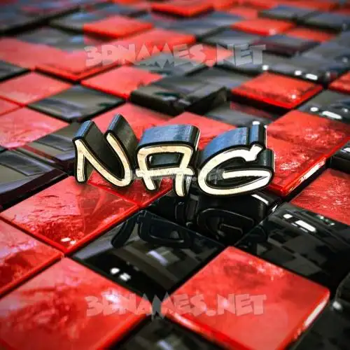 nag in Red Checkered style - 3D name wallpaper nag in Red Checkered style - 3D name wallpaper