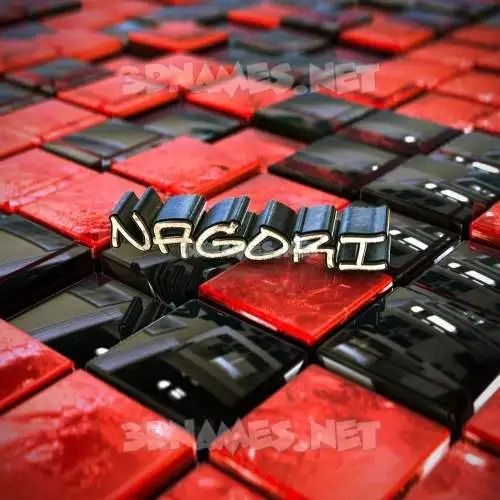 nagori in Red Checkered style - 3D name wallpaper nagori in Red Checkered style - 3D name wallpaper