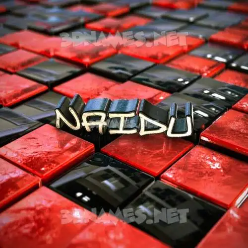 naidu in Red Checkered style - 3D name wallpaper naidu in Red Checkered style - 3D name wallpaper