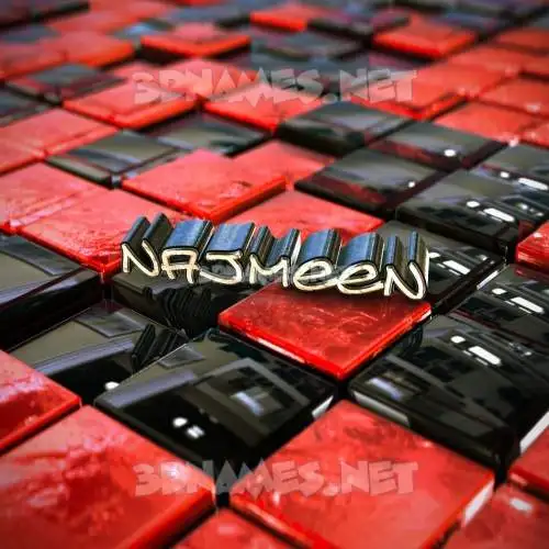 najmeen in Red Checkered style - 3D name wallpaper najmeen in Red Checkered style - 3D name wallpaper