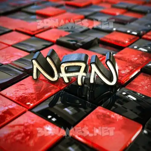nan in Red Checkered style - 3D name wallpaper nan in Red Checkered style - 3D name wallpaper