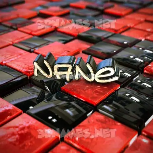 nane in Red Checkered style - 3D name wallpaper nane in Red Checkered style - 3D name wallpaper