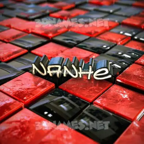 nanhe in Red Checkered style - 3D name wallpaper nanhe in Red Checkered style - 3D name wallpaper