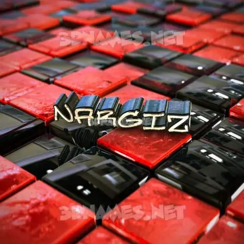 nargiz in Red Checkered style - 3D name wallpaper nargiz in Red Checkered style - 3D name wallpaper