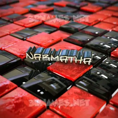 narmatha in Red Checkered style - 3D name wallpaper narmatha in Red Checkered style - 3D name wallpaper