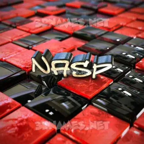 nasp in Red Checkered style - 3D name wallpaper nasp in Red Checkered style - 3D name wallpaper