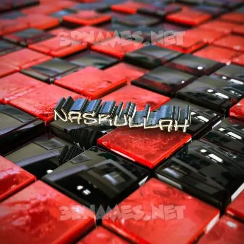 nasrullah in Red Checkered style - 3D name wallpaper nasrullah in Red Checkered style - 3D name wallpaper