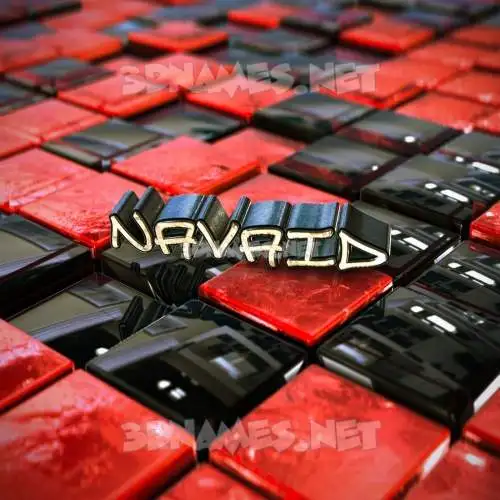 navaid in Red Checkered style - 3D name wallpaper navaid in Red Checkered style - 3D name wallpaper