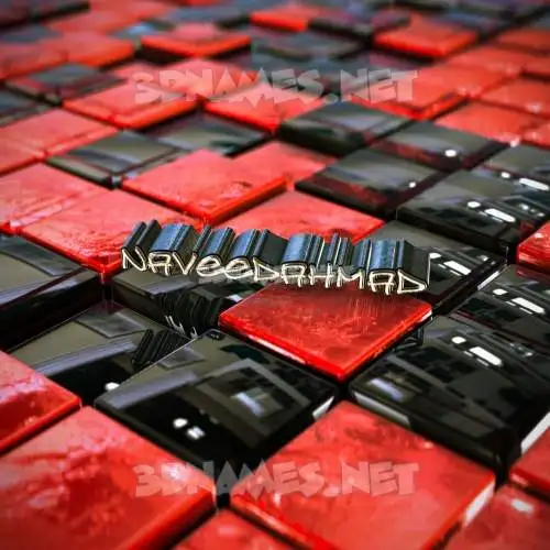 naveedahmad in Red Checkered style - 3D name wallpaper naveedahmad in Red Checkered style - 3D name wallpaper