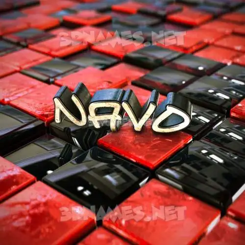 navo in Red Checkered style - 3D name wallpaper navo in Red Checkered style - 3D name wallpaper