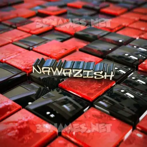 nawazish in Red Checkered style - 3D name wallpaper nawazish in Red Checkered style - 3D name wallpaper