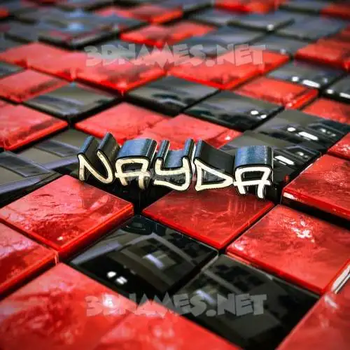 nayda in Red Checkered style - 3D name wallpaper nayda in Red Checkered style - 3D name wallpaper