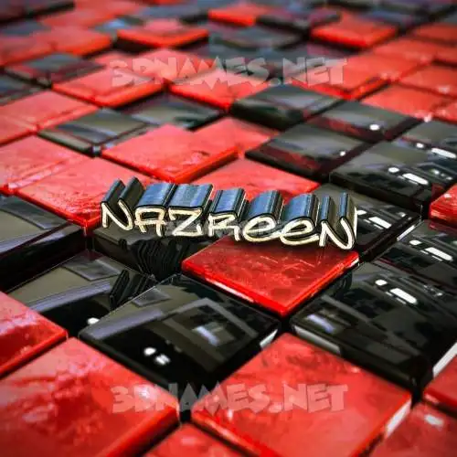 nazreen in Red Checkered style - 3D name wallpaper nazreen in Red Checkered style - 3D name wallpaper