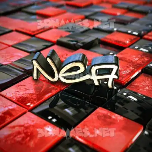 nea in Red Checkered style - 3D name wallpaper nea in Red Checkered style - 3D name wallpaper