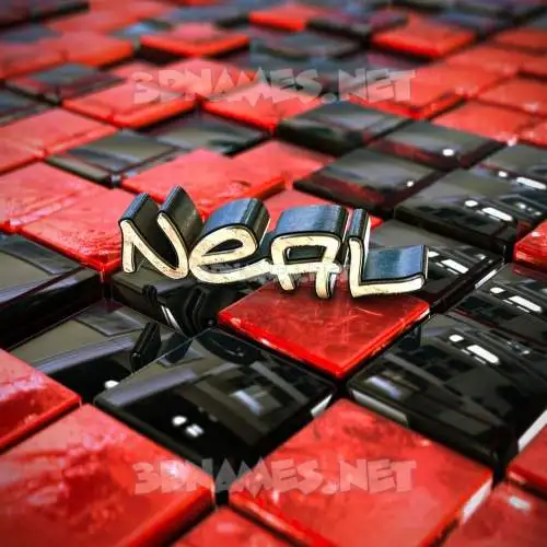 neal in Red Checkered style - 3D name wallpaper neal in Red Checkered style - 3D name wallpaper