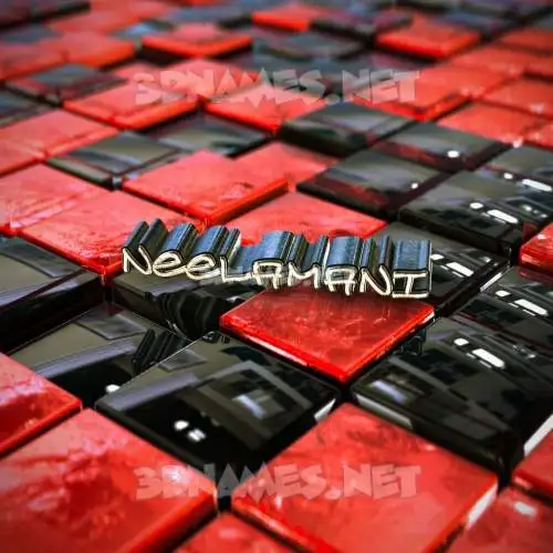 neelamani in Red Checkered style - 3D name wallpaper neelamani in Red Checkered style - 3D name wallpaper