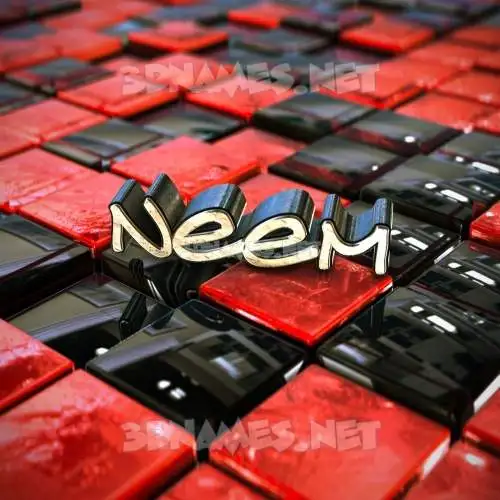 neem in Red Checkered style - 3D name wallpaper neem in Red Checkered style - 3D name wallpaper