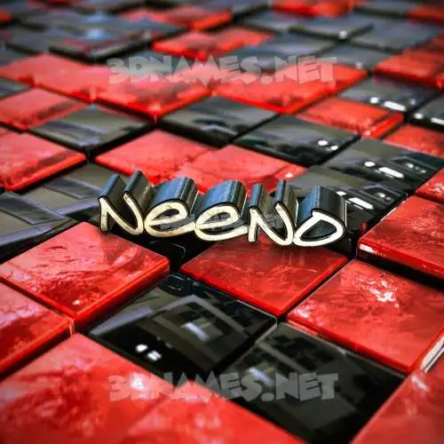 neeno in Red Checkered style - 3D name wallpaper neeno in Red Checkered style - 3D name wallpaper