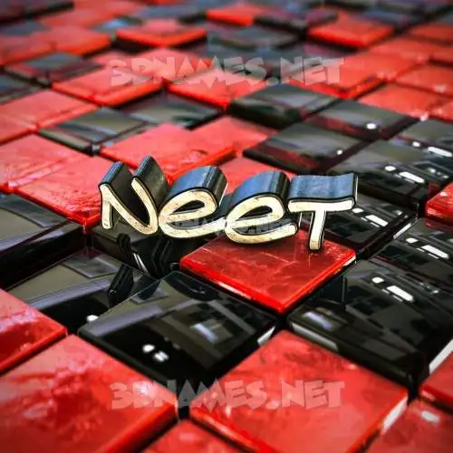 neet in Red Checkered style - 3D name wallpaper neet in Red Checkered style - 3D name wallpaper
