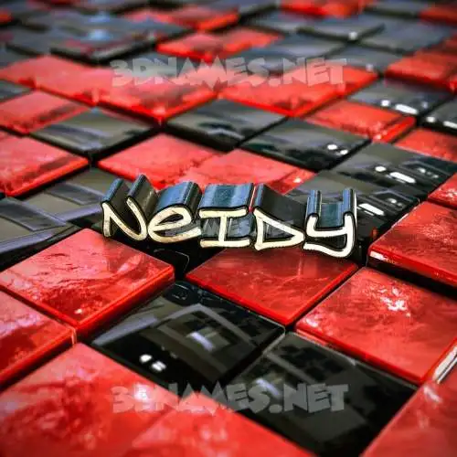 neidy in Red Checkered style - 3D name wallpaper neidy in Red Checkered style - 3D name wallpaper