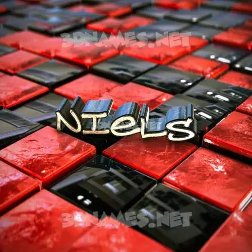 niels in Red Checkered style - 3D name wallpaper niels in Red Checkered style - 3D name wallpaper