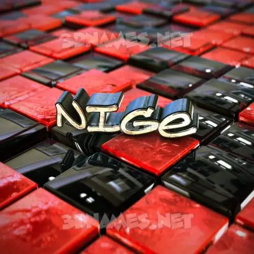 nige in Red Checkered style - 3D name wallpaper nige in Red Checkered style - 3D name wallpaper