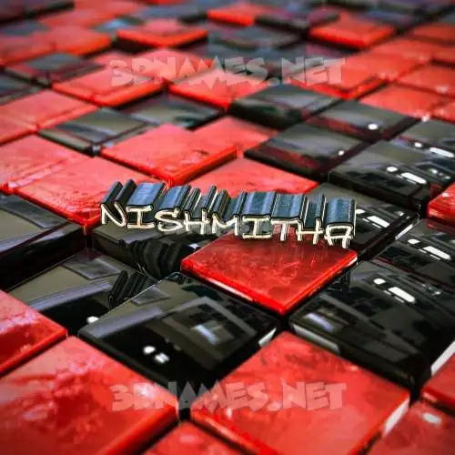 nishmitha in Red Checkered style - 3D name wallpaper nishmitha in Red Checkered style - 3D name wallpaper