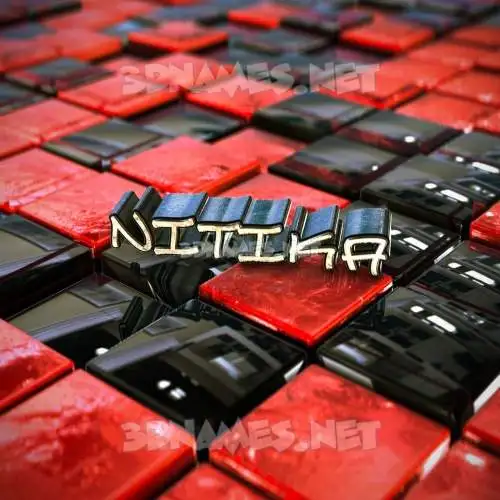 nitika in Red Checkered style - 3D name wallpaper nitika in Red Checkered style - 3D name wallpaper