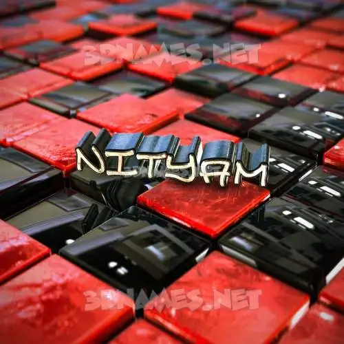 nityam in Red Checkered style - 3D name wallpaper nityam in Red Checkered style - 3D name wallpaper