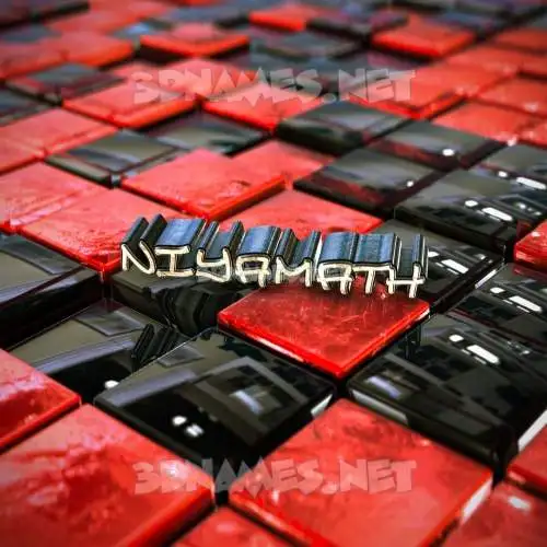 niyamath in Red Checkered style - 3D name wallpaper niyamath in Red Checkered style - 3D name wallpaper