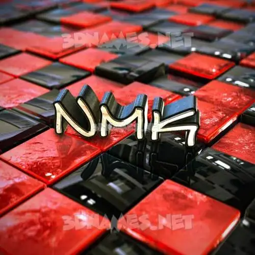 nmk in Red Checkered style - 3D name wallpaper nmk in Red Checkered style - 3D name wallpaper