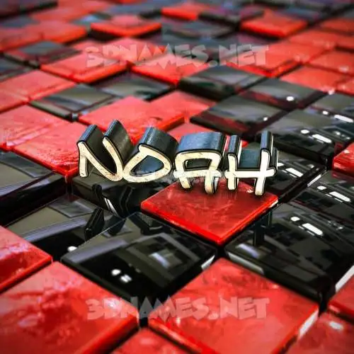 noah in Red Checkered style - 3D name wallpaper noah in Red Checkered style - 3D name wallpaper