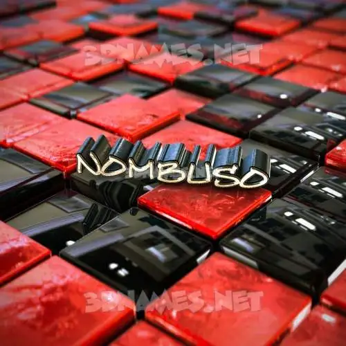 nombuso in Red Checkered style - 3D name wallpaper nombuso in Red Checkered style - 3D name wallpaper