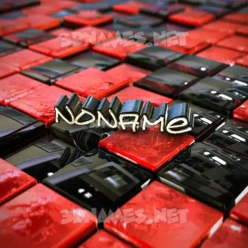 noname in Red Checkered style - 3D name wallpaper noname in Red Checkered style - 3D name wallpaper