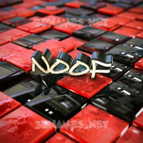 noof in Red Checkered style - 3D name wallpaper noof in Red Checkered style - 3D name wallpaper