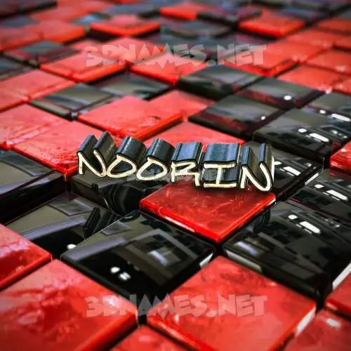 noorin in Red Checkered style - 3D name wallpaper noorin in Red Checkered style - 3D name wallpaper