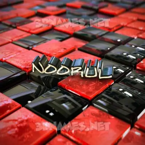 noorul in Red Checkered style - 3D name wallpaper noorul in Red Checkered style - 3D name wallpaper